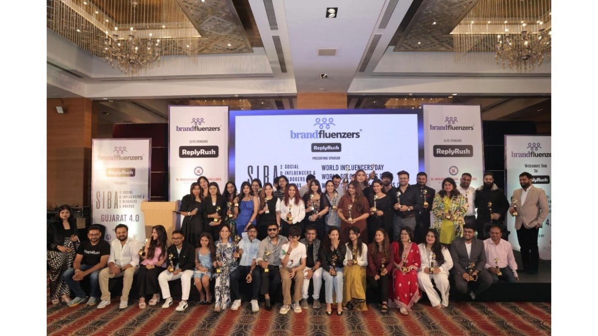 Celebrating Voices of Influence: SIBA 2025, Gujarat Edition 4.0 and World Influencers Day 3.0 Lights Up Surat