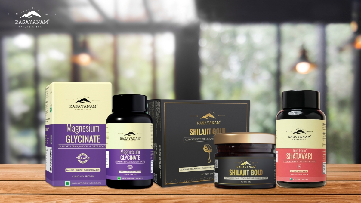 Rasayanam Expands Its Wellness Range with Three New Powerhouse Products: Shilajit Gold, Magnesium Glycinate, and Shatavari