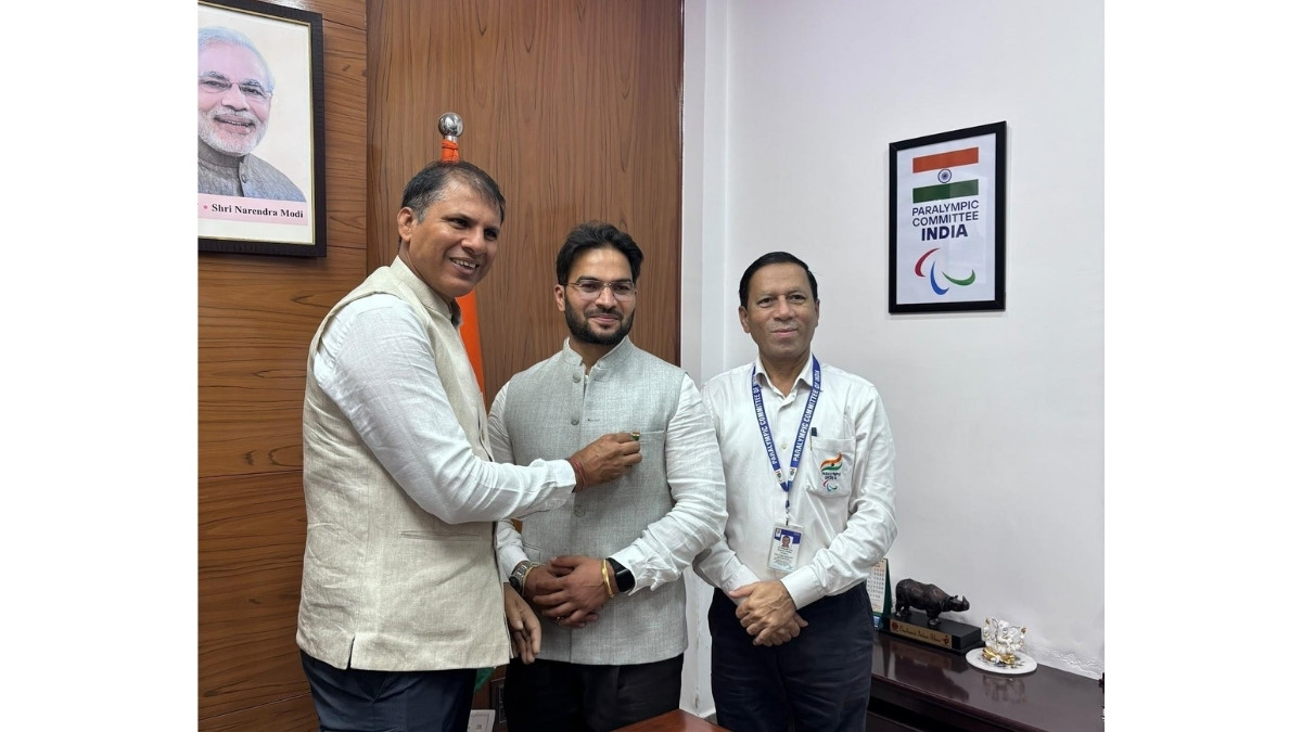 Yogesh Sharma (Shelly) Meets PCI President Devendra Jhajharia and Secretary General Jayawant GH to Discuss Strengthening Para Sports Initiatives